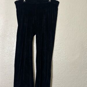 Black Ralph Lauren L Velvet Pajama Pants